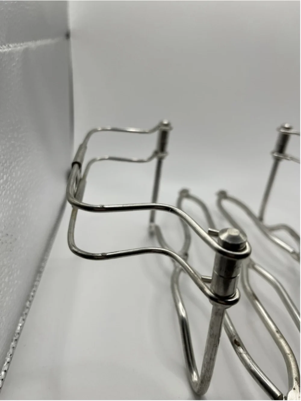 VINTAGE Chrome Silver Expandable Metal Trivet Casserole/Dish Holder ITALY SEE